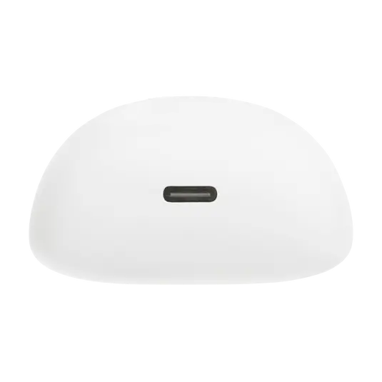 White True Wireless Noise Cancelling Semi In-Ear Earbuds