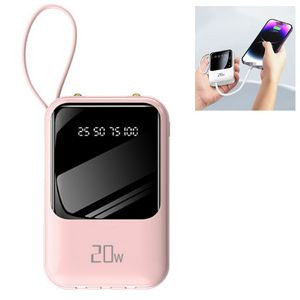 Built-in 3 Cables 20W Portable Power Bank